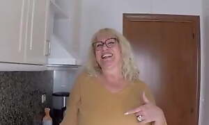 Mature Fina and her ENORMOUS TITS are a treat for woman in the street novice