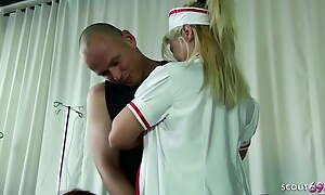 Two German Covid-19 Nurses in FFM Threesome with Client