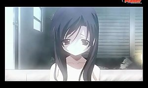 Inexperienced anime schoolgirl blows hollow