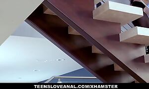 TeensLoveAnal - Retrogressive Ebony Teen Fucks In Her Parents’ Reception room