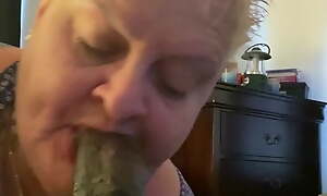 Granny deepthroat, gumjob and facial with 9 inch Perfidious weasel words
