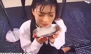 Cute Legal age teenager Bukkake Added to Full Glass Of Cum Swallowing