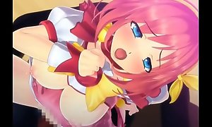【Awesome-Anime.com】 Cute girl impound sex toy (4P, bukkake, foot, tits &_ more)