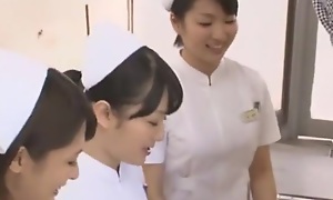 Astounding Japanese chick Kana Oohori, Shizuka Kanno, Yuki Natsume with Crazy Nurse/Naasu, Group Lovemaking JAV clip