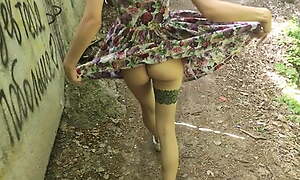 lifted their way skirt in public with the addition of sucked (PARK)