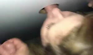 Real wife shared at gloryhole