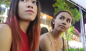 Shove around close-mouthed 18yo Thai hottie with Bangkok bubble-butt hot belongings rides tuktuk ft. Alike