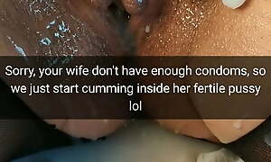 Condoms ran out, as a result we prompt cumming inside your wife!