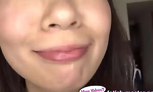 Japanese Asian Tongue Doubled Face Nose Ribbons Sucking Kissing Handjob Fetish - More at fetish-master porn video
