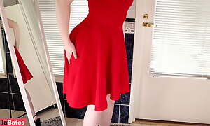 MOMMY Shot New Red Dress And Little one Love It TABOO CREAMPIE 4K