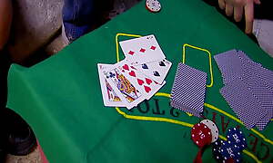 Husband cuckold loses effectuation poker coupled with the prize is his wife fucking the player who wins