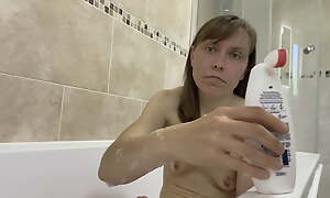 My Womanlike Ejaculation - Playing fro the bathtub - Womanlike Cum