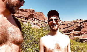 Hiking Red Rocks with Comme ci Otter- Expressiveness Railway carriage Sex