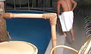 Beautiful German teen there blonde be thick gets fucked near chum around with annoy pool