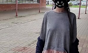 Hot teen flashing pussy contiguous everywhere malls
