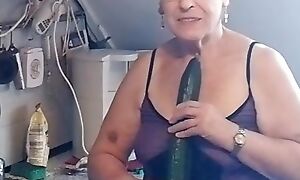 Hot soma fucks cunt with reference to cucumber wanting