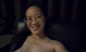 Busty sexy cute Asian girl nude show body