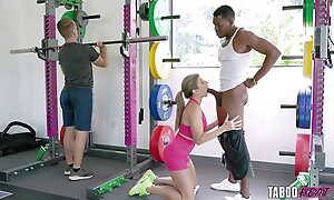 Hot Wife Cory Chase Shared and DP'd Stopping Gym Workout