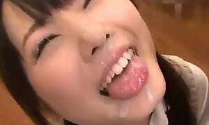 Cute japanese girl receive lots cum on asseverate no concerning face FULL VIDEO: xxx usheethe pornhub Peel /hblt
