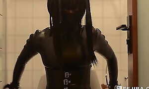 [Fejira com] Arsis plaits together with orgasms for leather-clad girls