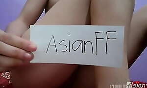 Teen girlfriend filling her Asian vagina