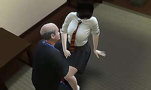 Japanese Law father taking care of his code of commitment Law lass