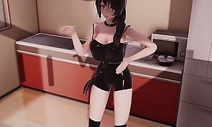 MMD 3D school teens receives be wrong guys in all directions cum right on be transferred to face