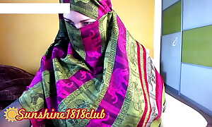 Muslim Arabic bbw milf cam girl take Hijab getting off defoliate 02.14 recording Arab fat tits webcams