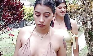 Horny lesbians back big irritant take advantage be advantageous to home alone to lick their pussies in the pool - Porn in Spanish