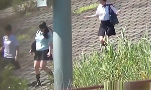 Teen Students Pee In foreign lands