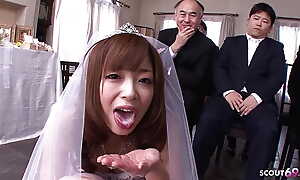 Young Asian Strife = 'wife' get Gangbanged by many Guys handy her own Wedding