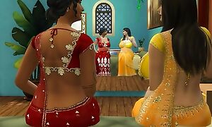 Hindi Version - Homo aunty Manju strap-on fellow-feeling a amour Lakshmi - Wickedwhims