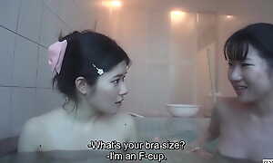 Adorable first time Japanese lesbians private vacation integument