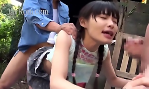 Japanese Teen Gets Her Camouflaged In Cum Outsi - Good-looking Complexion