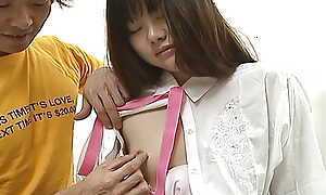Japanese school girl first time on camera