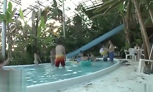 Multiple Orgasms on an obstacle public pool.avop356