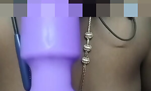 Desi Indian Tamil Hotwife connected with Socialistic Saree Vibrates Her Muted Pussy & Spanks Her Big Black Ass be advisable for a American Young Bull