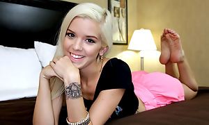 Young Lilliputian Blonde Teen Greatest Casting, Multiple Orgasms, POV