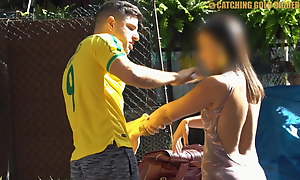 Brazilian Bubble Butt Teen Gets Apple of someone's eye Up From The Street