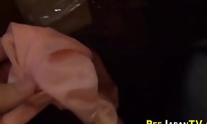 Asian peeing accidentally