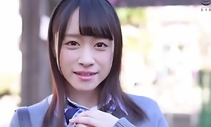 Petite Japanese Legal age teenager Near Schoolgirl Uniform Drilled